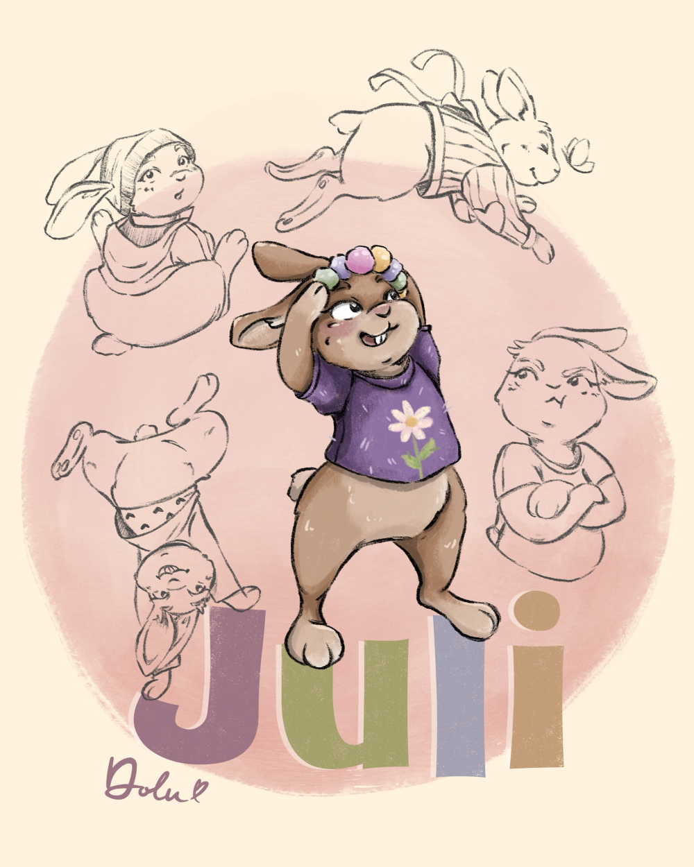 Tier Illustration Hase