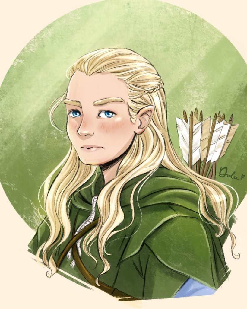 Der Herr der Ringe Legolas Fanart von von Dolunay Günther.